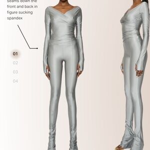 Coucoo long sleeve set in silver